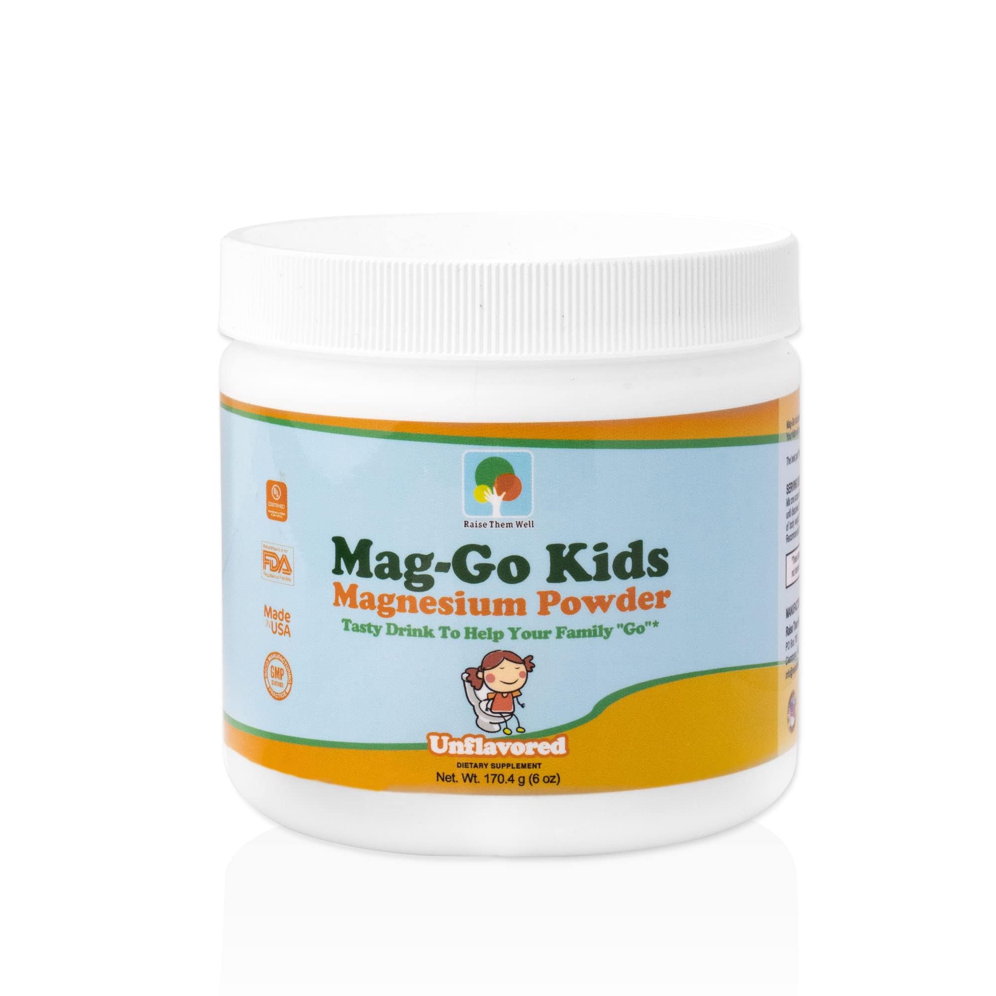 Foto 2 pulgar | Mag-go Kids De Magnesio En Polvo Raise Them Well, 90 Porciones - Venta Internacional.