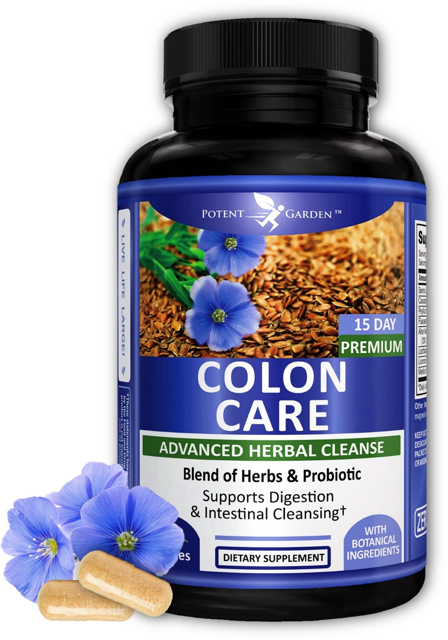 Foto 2 pulgar | Colon Cleanse Detox Potent Garden, 15 Días, 30 Cápsulas - Venta Internacional.