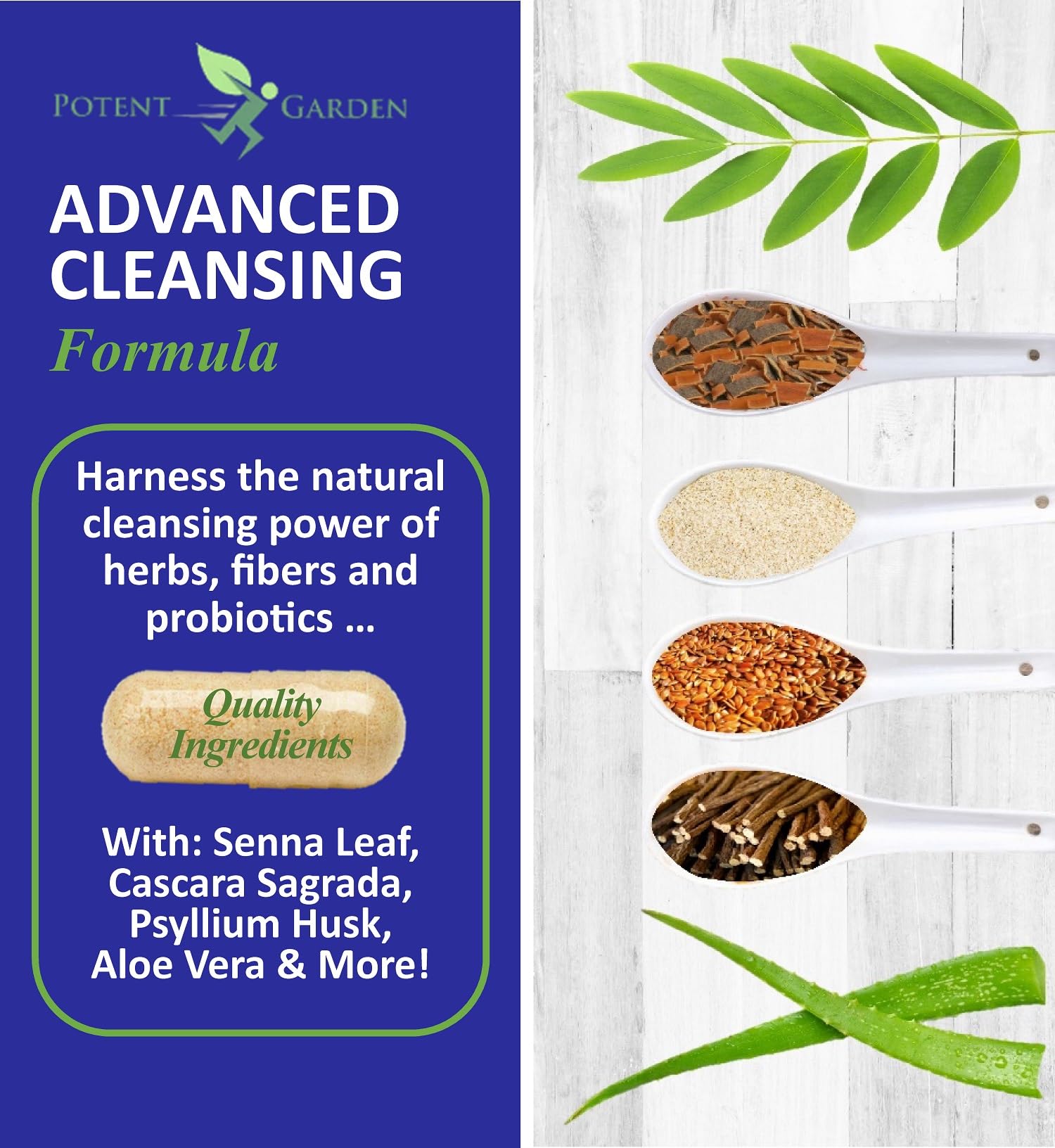 Foto 3 pulgar | Colon Cleanse Detox Potent Garden, 15 Días, 30 Cápsulas - Venta Internacional.