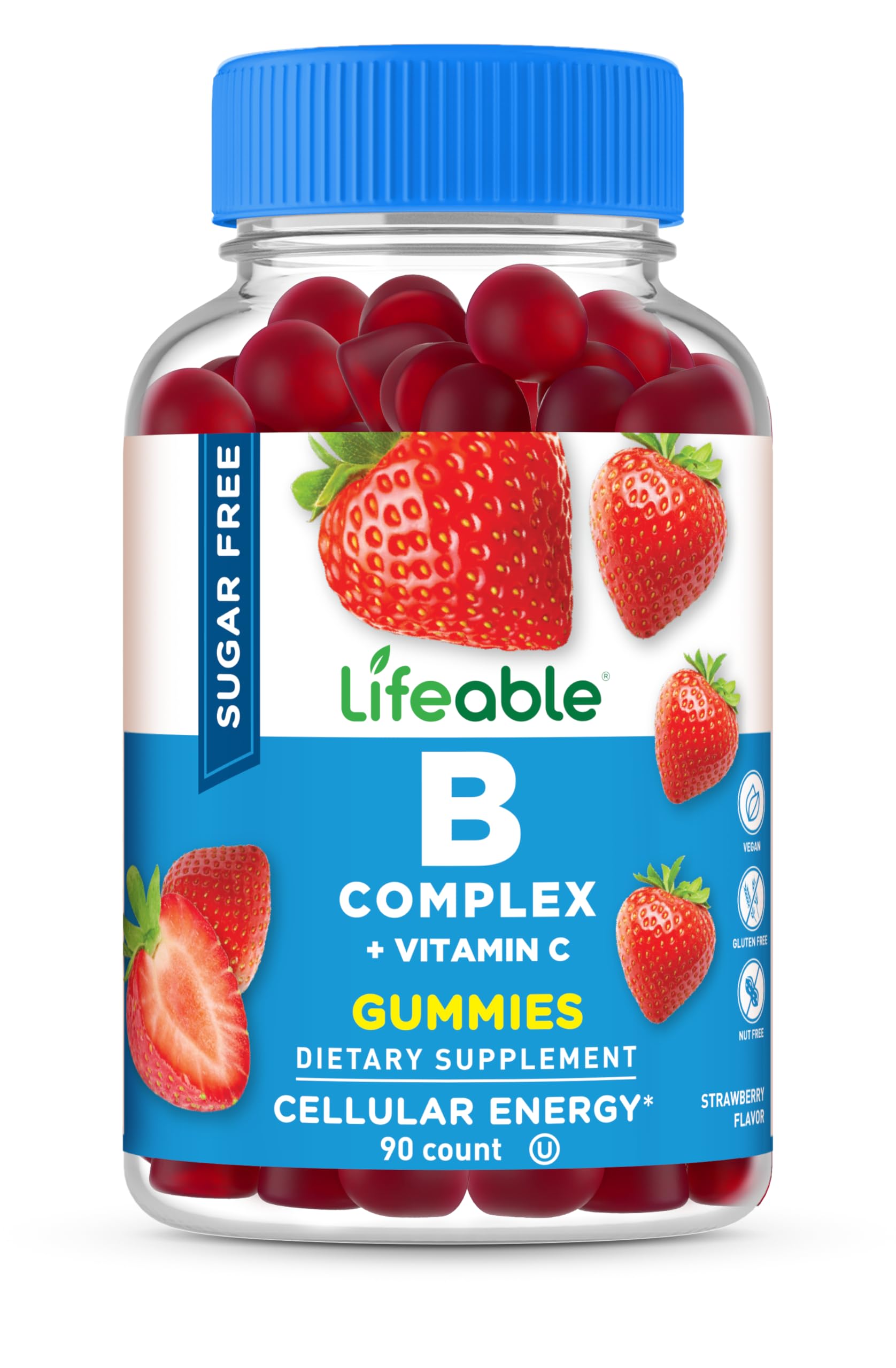 Foto 1 | Gomitas Con Complejo De Vitamina B Lifeable, Sin Azúcar, 90 Gomitas - Venta Internacional.