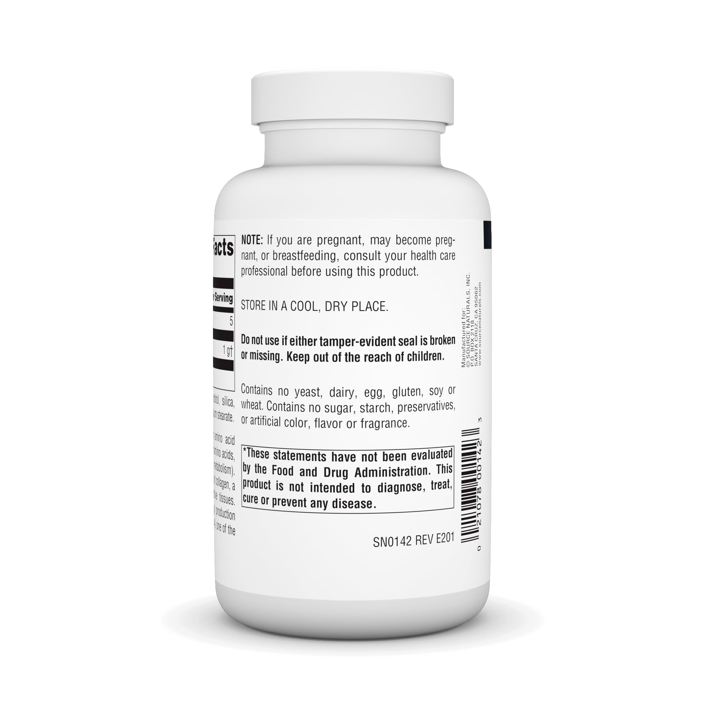 Foto 4 pulgar | Supplement Source Naturals, Forma Libre De L-lisina, 100 Comprimidos - Venta Internacional.
