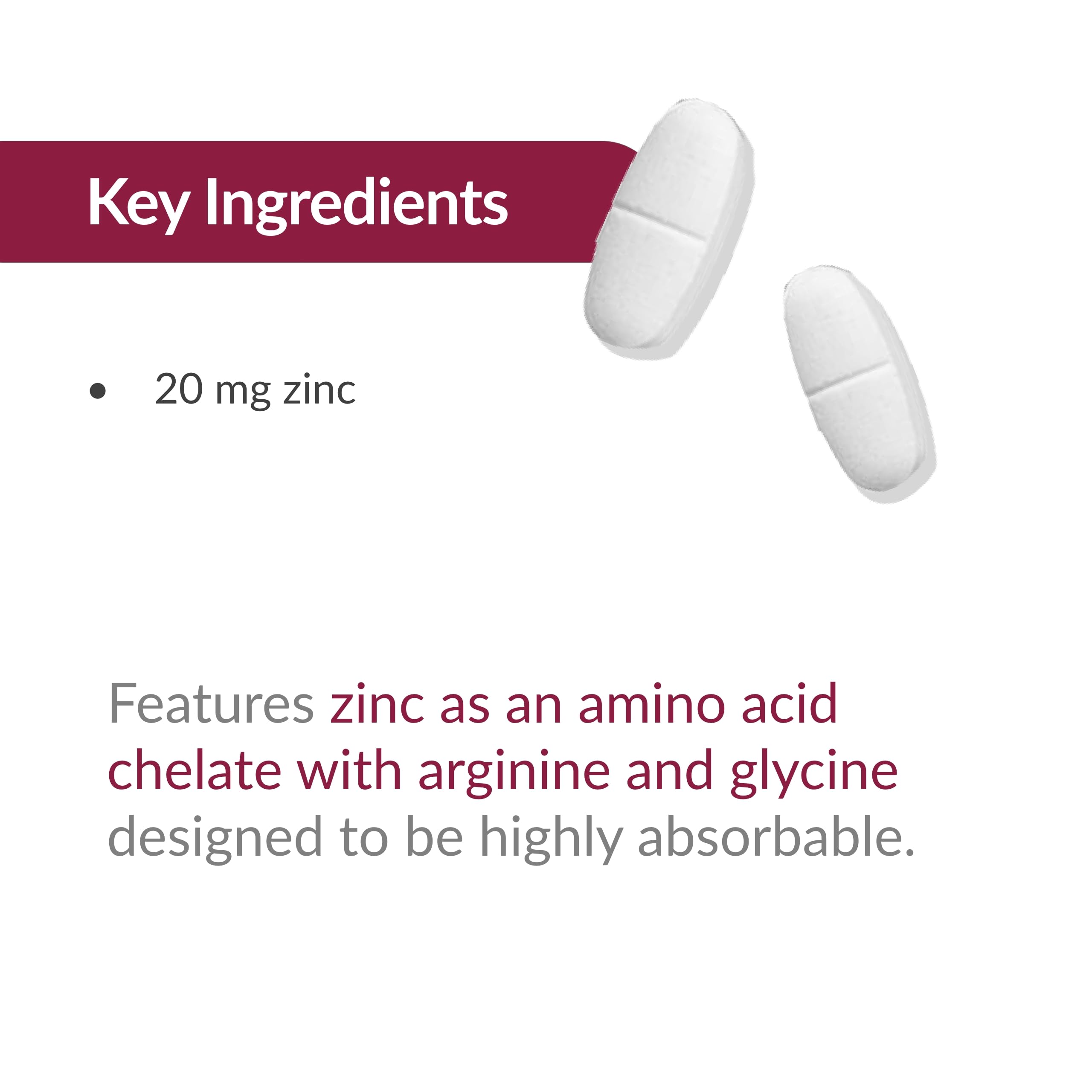 Foto 7 pulgar | Suplemento Bariatric Advantage De Zinc No Masticable 20 Mg 180 Ta - Venta Internacional.