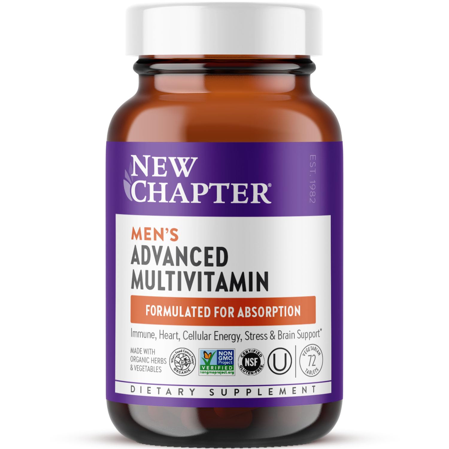 Foto 2 pulgar | Multivitamínico New Chapter Men's Advanced, 72 Unidades - Venta Internacional.