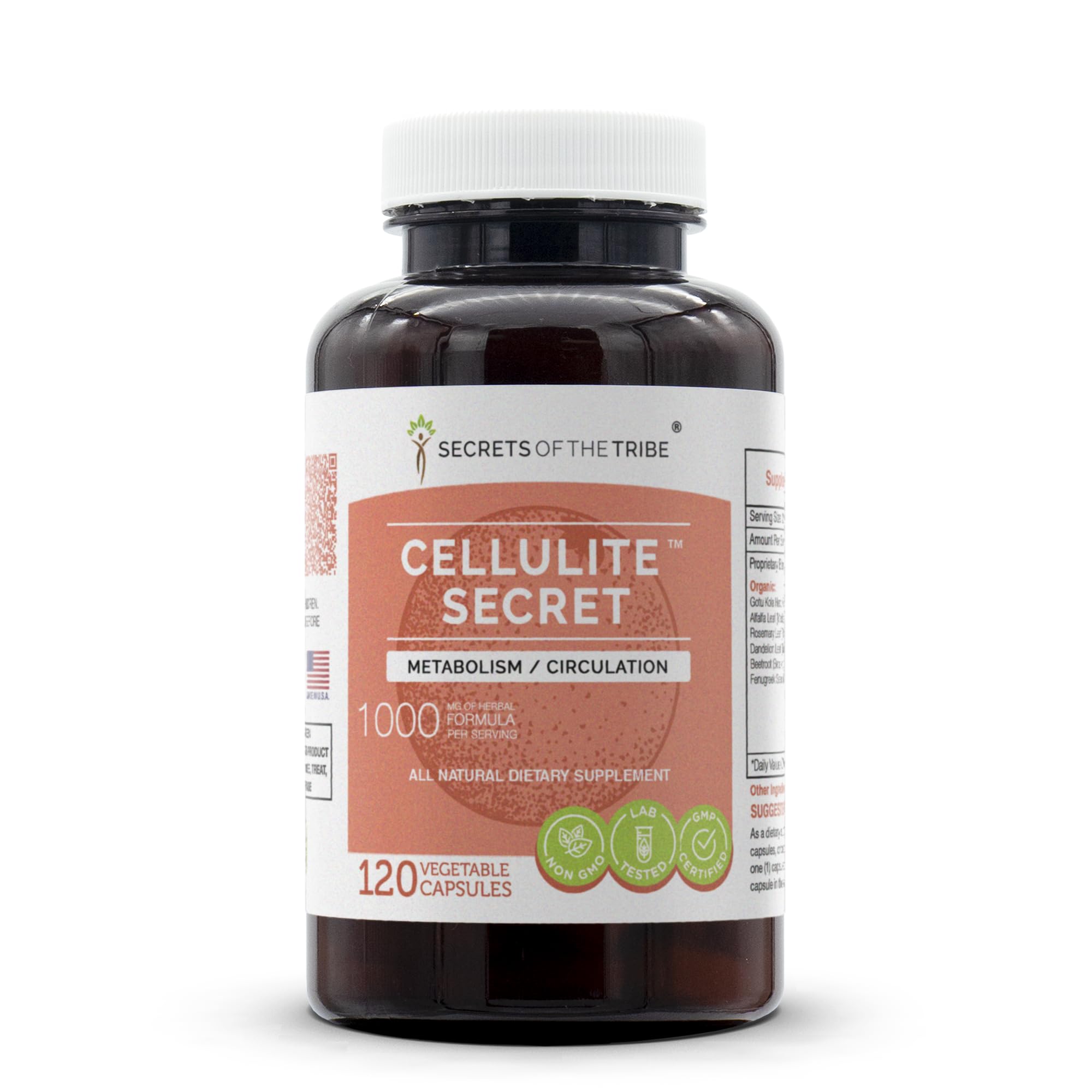 Foto 2 pulgar | Suplemento Secrets Of The Tribe Cellulite Secret 120 Cápsulas - Venta Internacional.