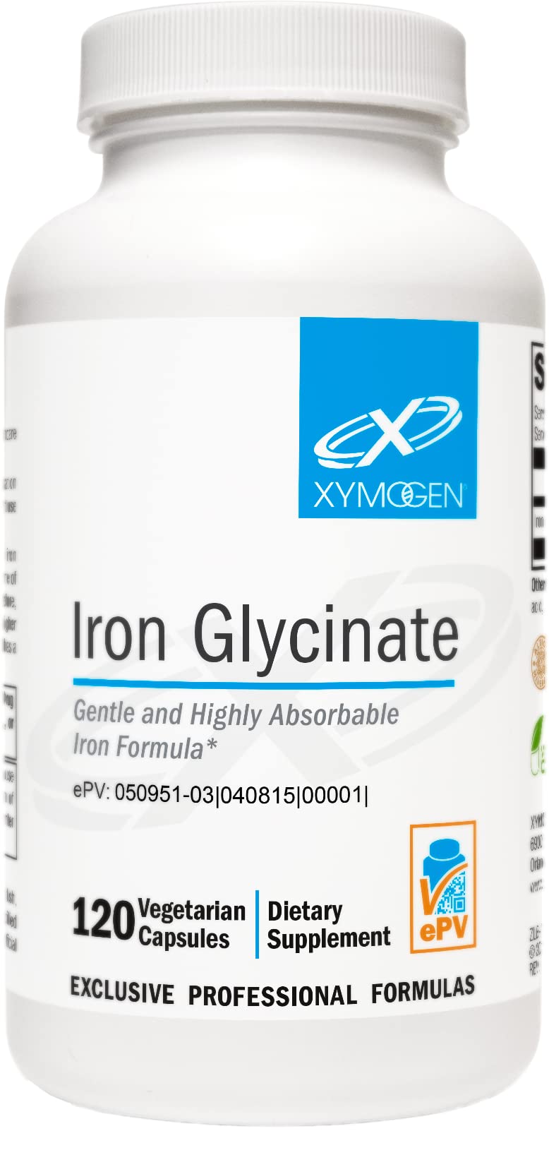 Foto 1 | Suplemento De Hierro Xymogen Glicinato De Hierro 120 Cápsulas - Venta Internacional.