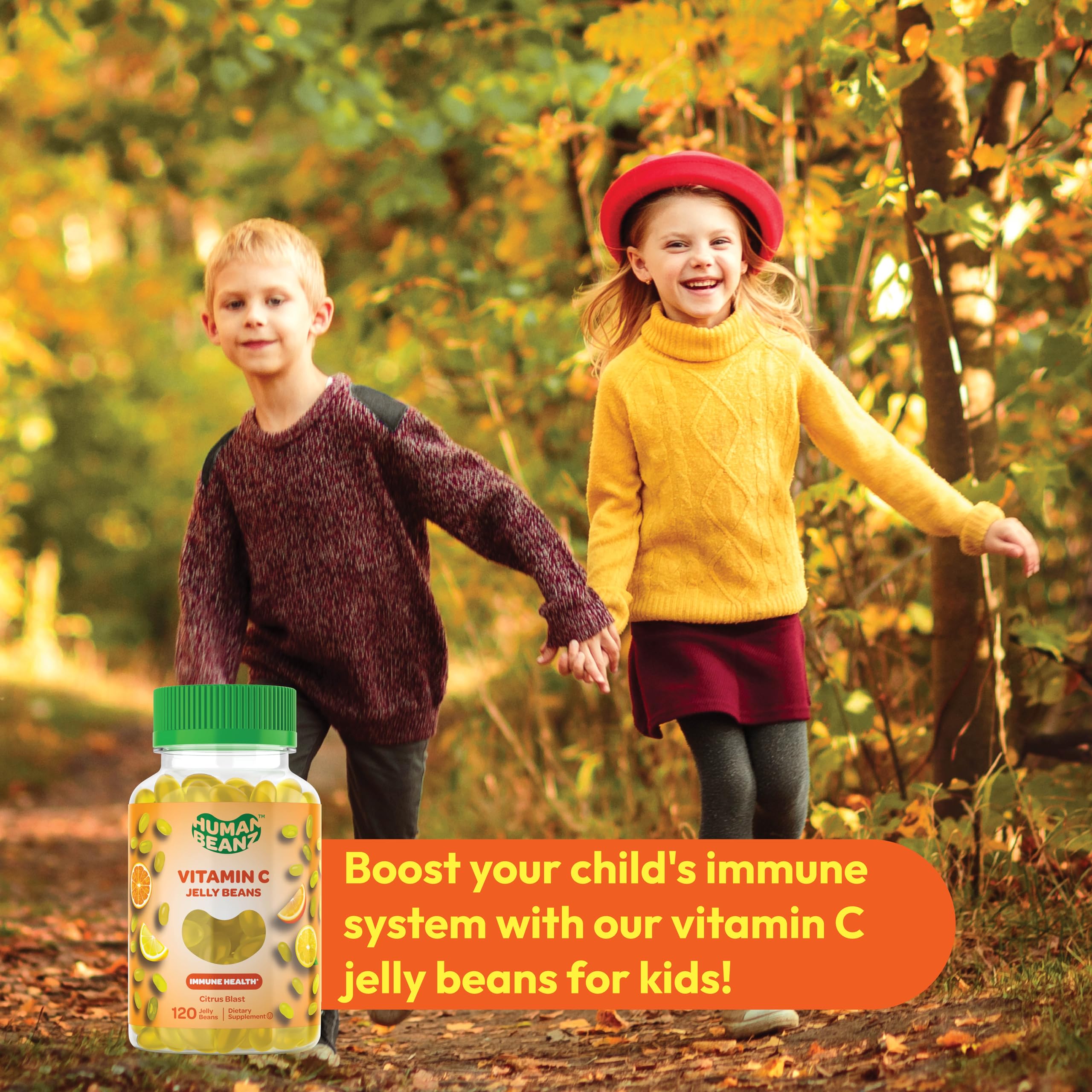 Foto 6 pulgar | Gominolas Con Vitamina C Human Beanz Kids 120 Citrus - Venta Internacional.