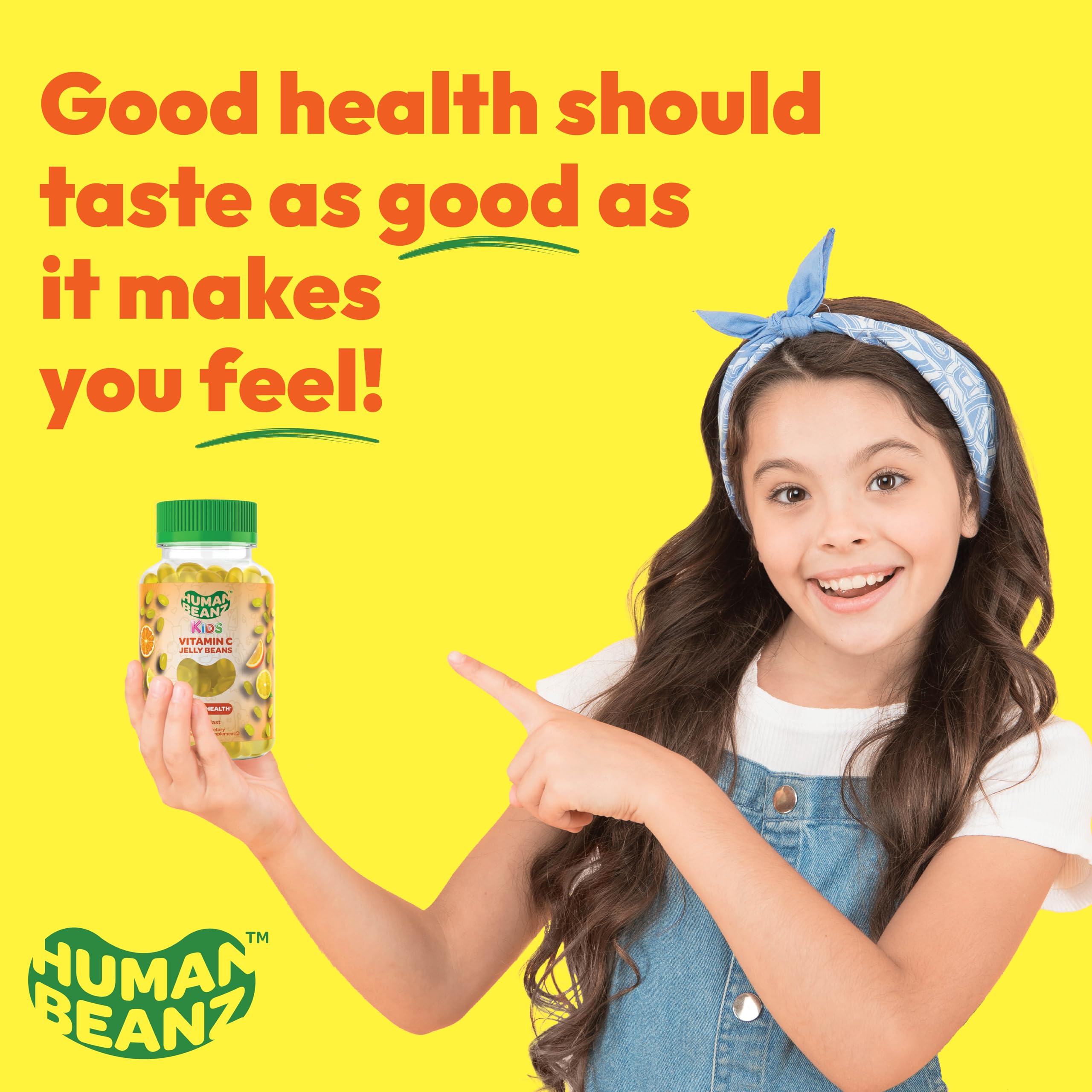 Foto 7 pulgar | Gominolas Con Vitamina C Human Beanz Kids 120 Citrus - Venta Internacional.