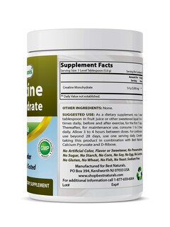 Foto 4 | Polvo De Monohidrato De Creatina Supplement Best Naturals, 454 G - Venta Internacional.