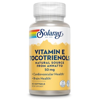 Foto 1 | Vitamina E, Tocotrienoles, 50 Mg, Solaray Healthy Brain, 50 Comprimidos - Venta Internacional.