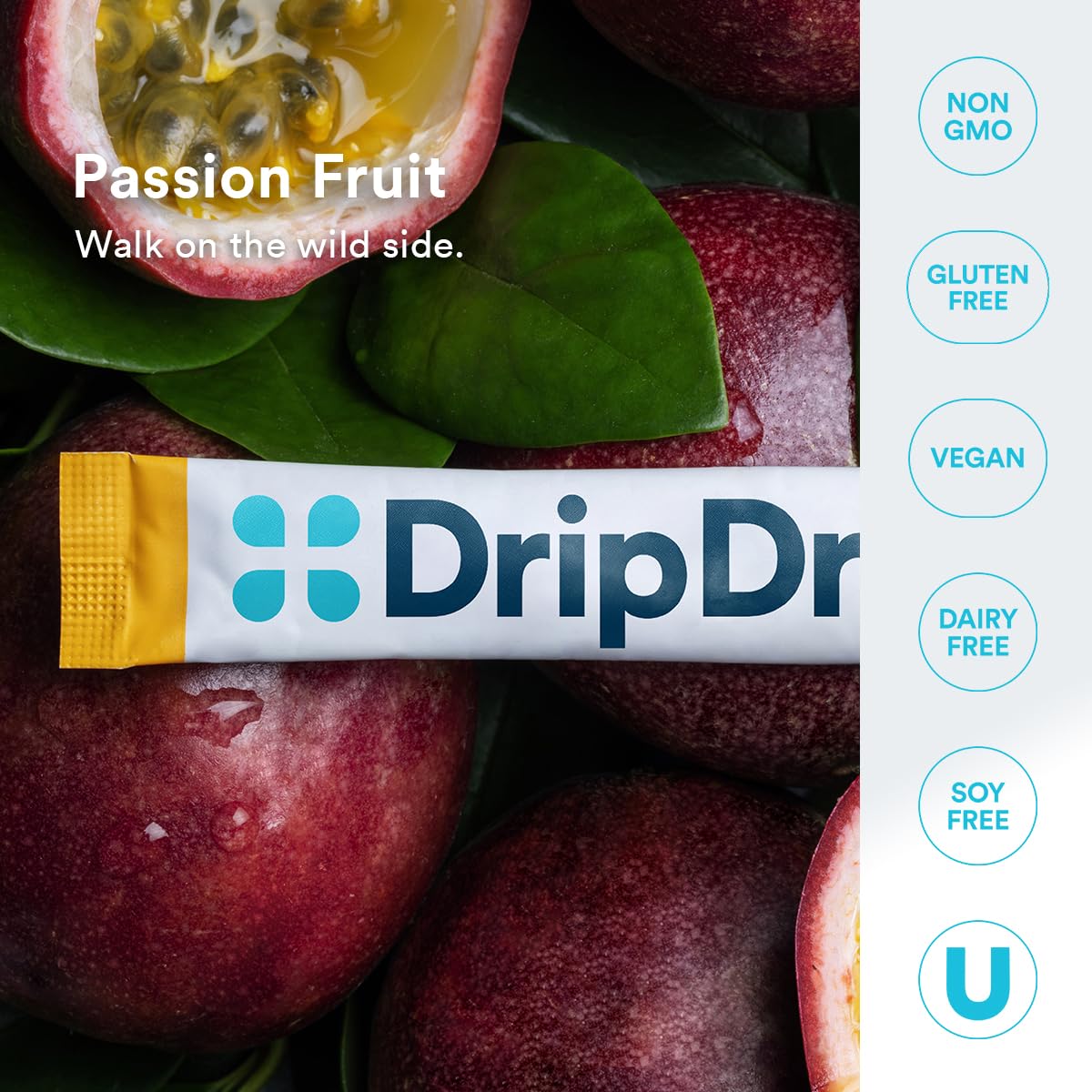 Foto 7 | Mezcla Electrolítica Para Bebidas Dripdrop Hydration Passion Fruit, 32 Barras - Venta Internacional.