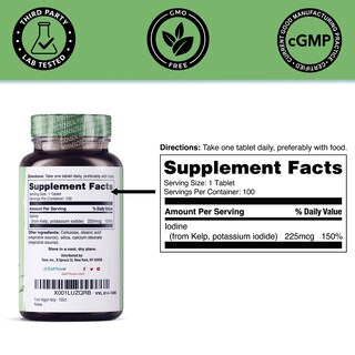 Foto 4 | Suplemento Yuve Thyroid Support Para Mujeres 225 Mg 100 Comprimidos - Venta Internacional.