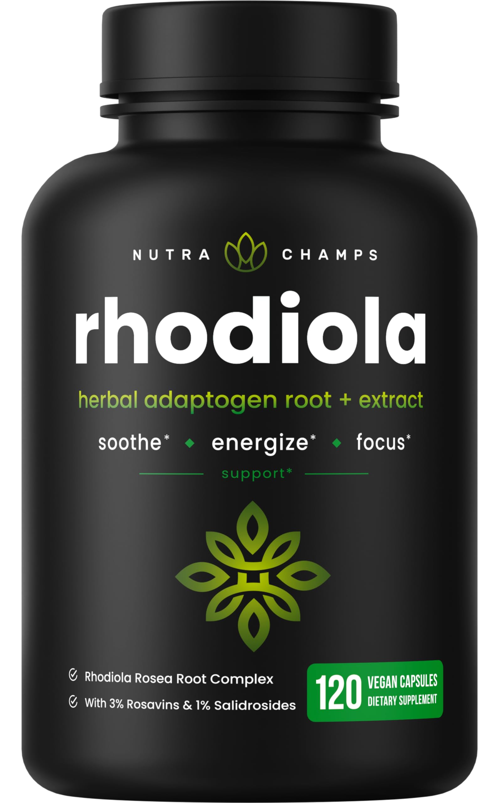 Foto 2 pulgar | Suplemento Nutrachamps Rhodiola Rosea En Cápsulas De 300 Mg [120] - Venta Internacional.