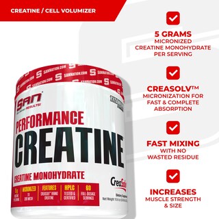 Foto 2 | Suplemento San Performance Creatine 300 G Para El Crecimiento Muscular - Venta Internacional.