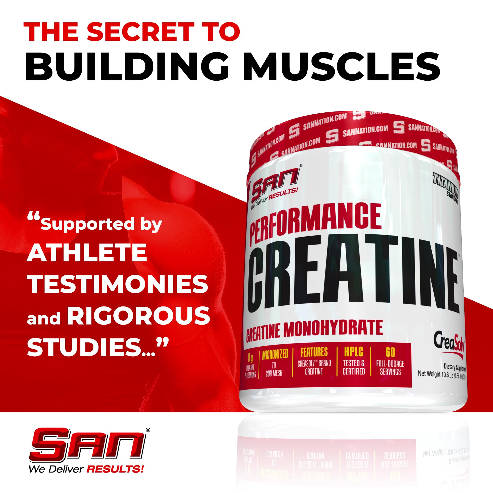 Foto 5 pulgar | Suplemento San Performance Creatine 300 G Para El Crecimiento Muscular - Venta Internacional.