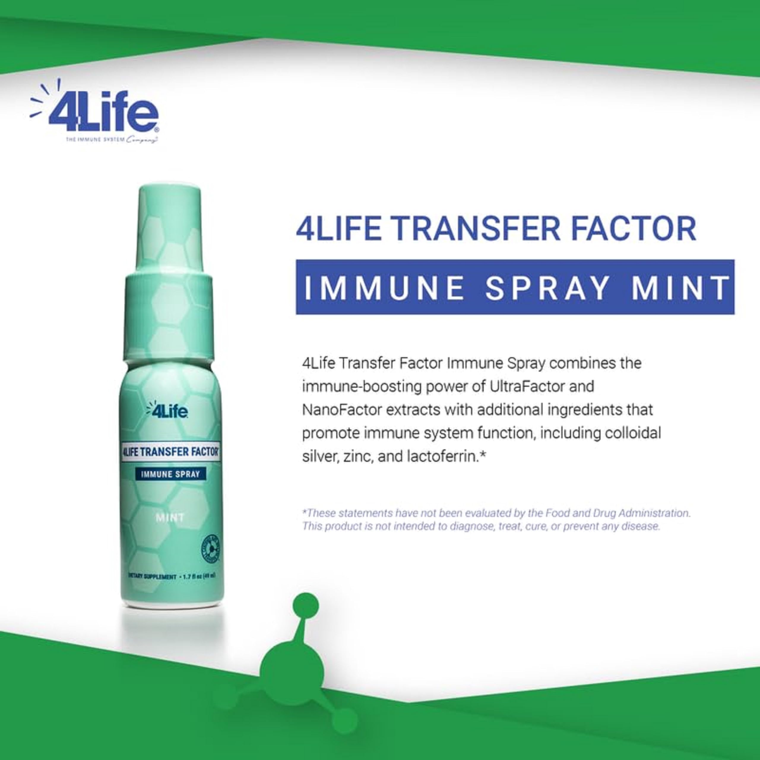 Foto 3 | Spray Inmunitario Para Boca Y Garganta 4life Transfer Factor, 50 Ml - Venta Internacional.