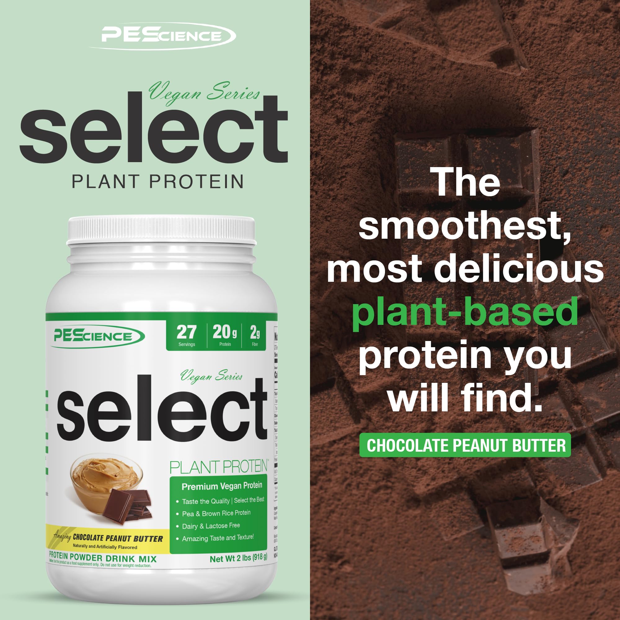 Foto 3 pulgar | Crema De Cacahuete Con Chocolate Vegana Pescience Select Protein Powder - Venta Internacional.