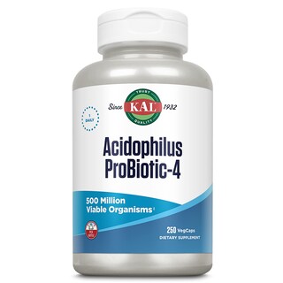 Foto 1 | Probiótico Kal Acidophilus Probiotic-4 500 M Cfus 250 Cápsulas Vegetales - Venta Internacional.