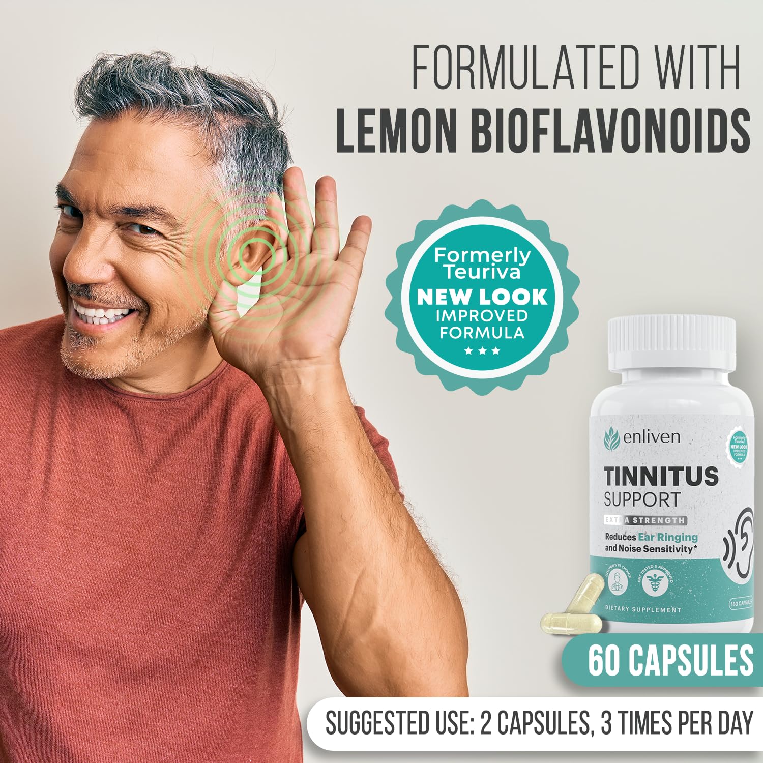 Foto 7 pulgar | Las Píldoras Para Aliviar El Tinnitus Alivian La Fuerza De La Receta - Venta Internacional.