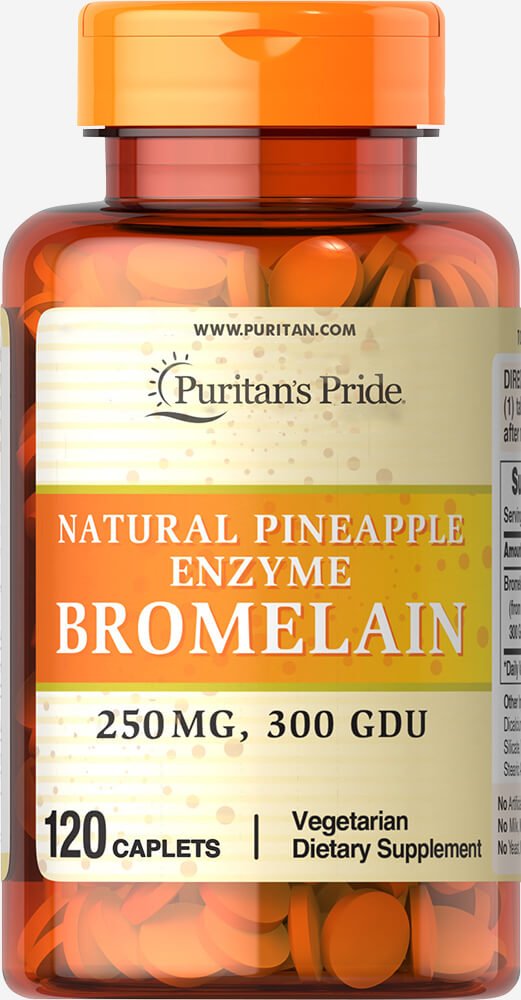 Foto 2 pulgar | Suplemento De Bromelina Enzimática Natural De Piña Puritan's Pride - Venta Internacional.
