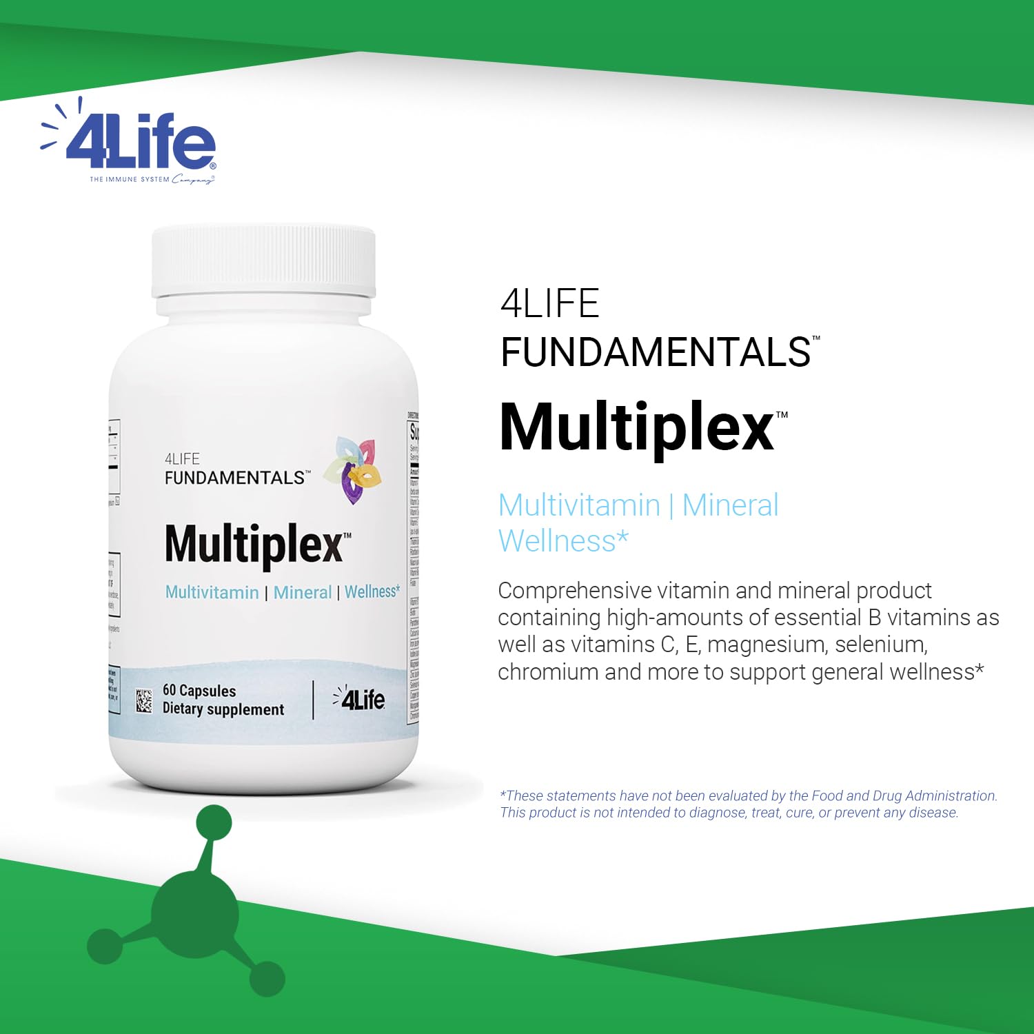 Foto 4 pulgar | Suplemento 4life Multiplex 21 Vitaminas Esenciales, 60 Cápsulas - Venta Internacional.