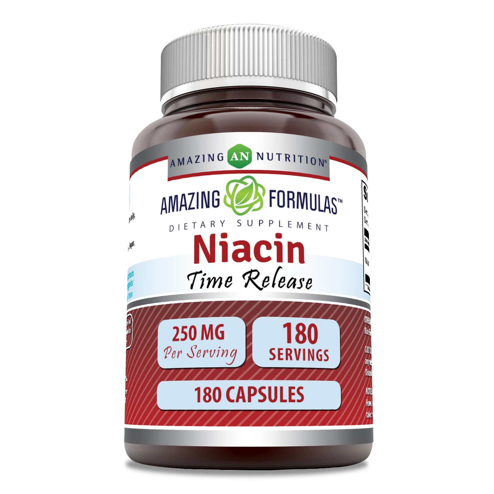 Foto 2 pulgar | Suplemento Amazing Formulas De Niacina (vitamina B3) 250 Mg 180 Cápsulas - Venta Internacional.