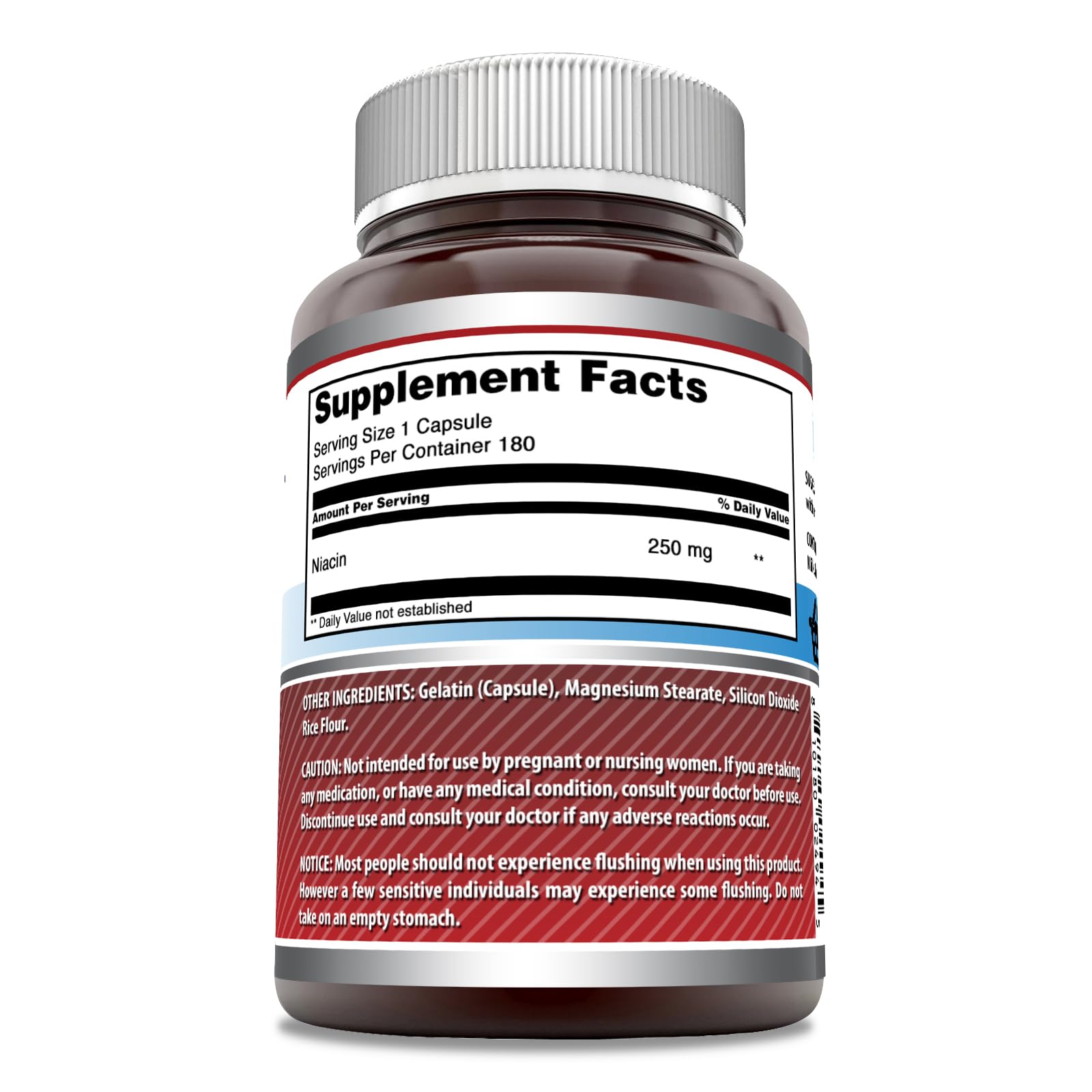 Foto 3 pulgar | Suplemento Amazing Formulas De Niacina (vitamina B3) 250 Mg 180 Cápsulas - Venta Internacional.