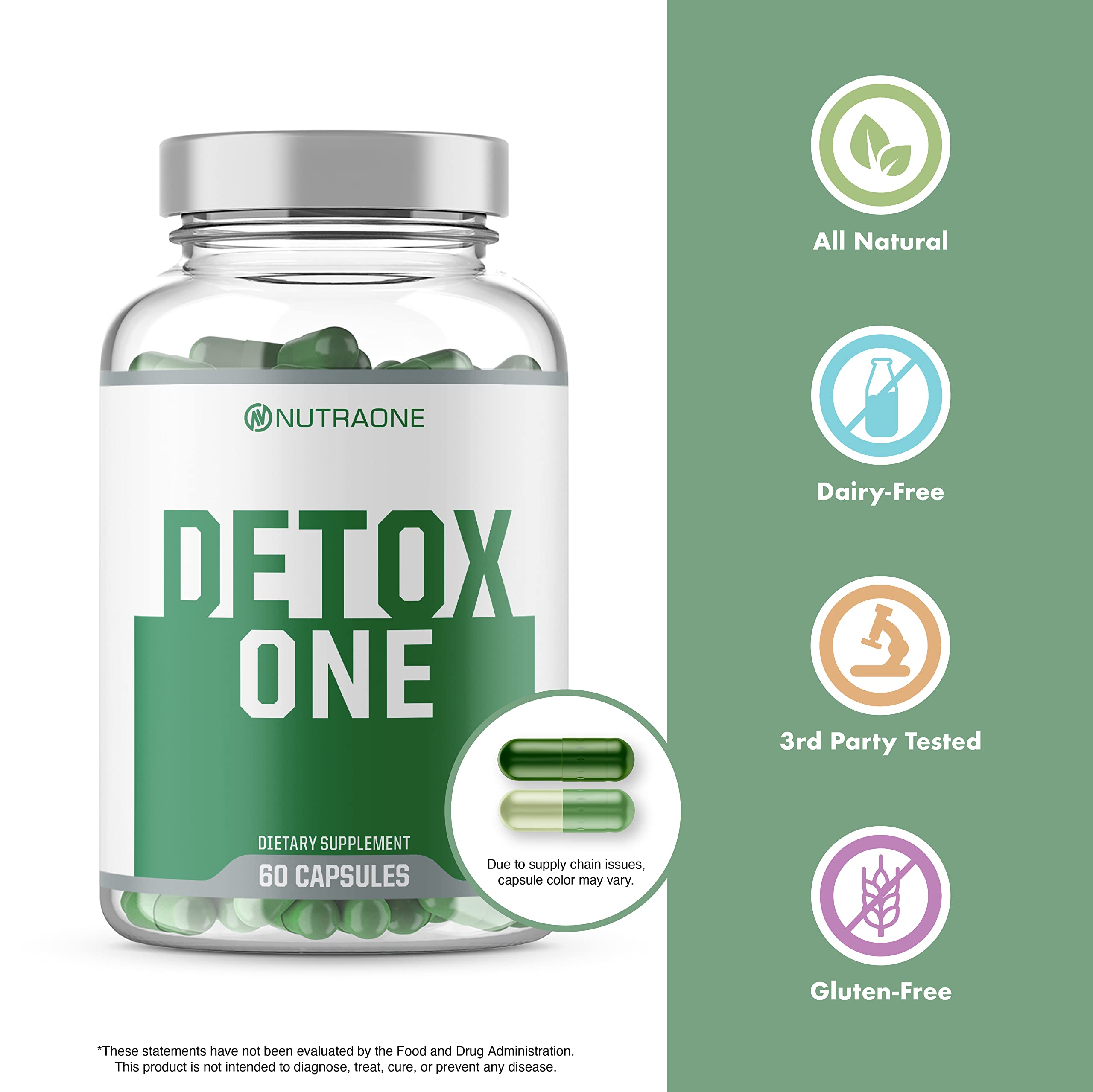 Foto 4 | Detox Cleanse Nutraone Detoxone Extra Strength De 30 Días - Venta Internacional.