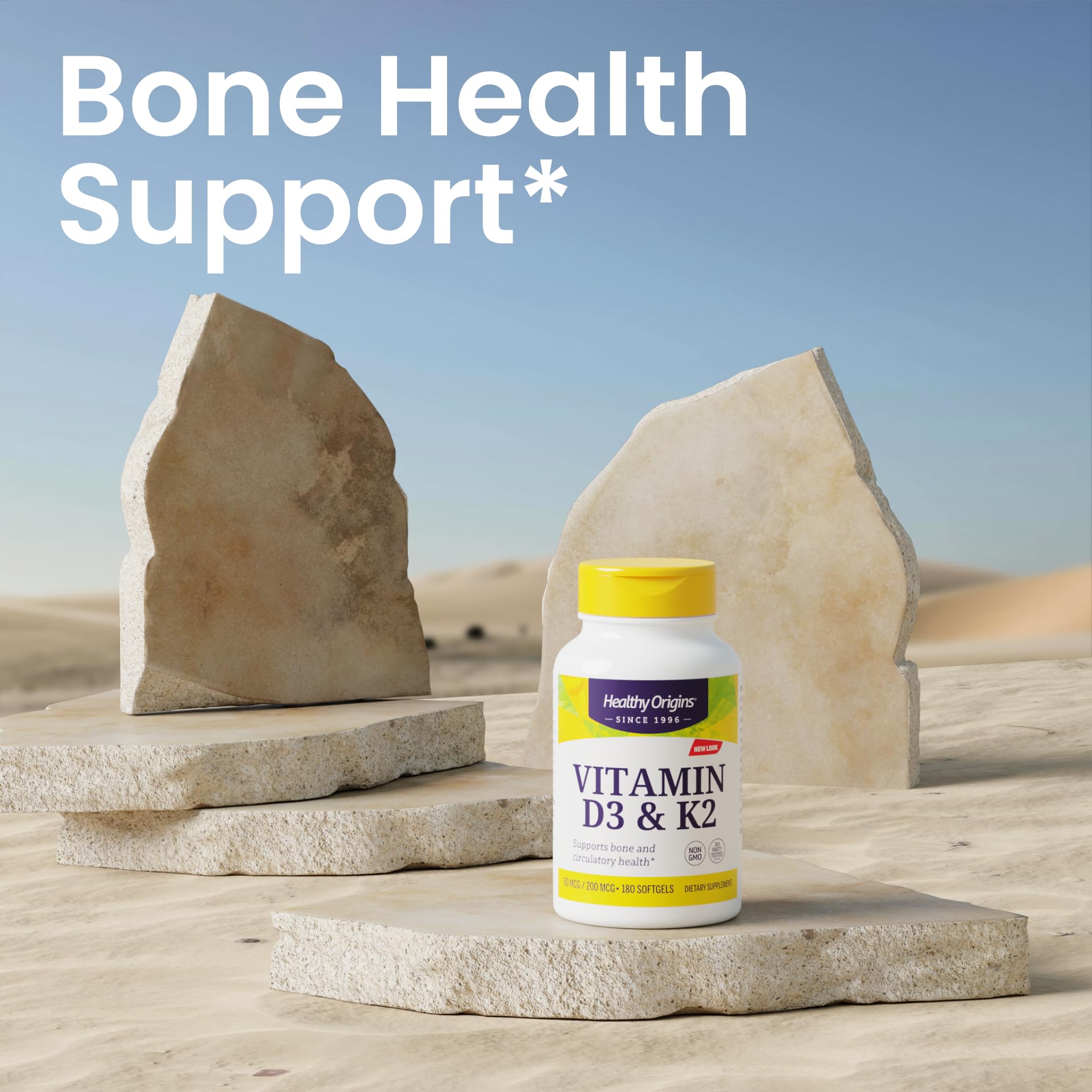 Foto 5 pulgar | Suplementos De Vitamina D3 De 50 Mcg De Healthy Origins Y 200 Mcg De Vitamina K2 - Venta Internacional.