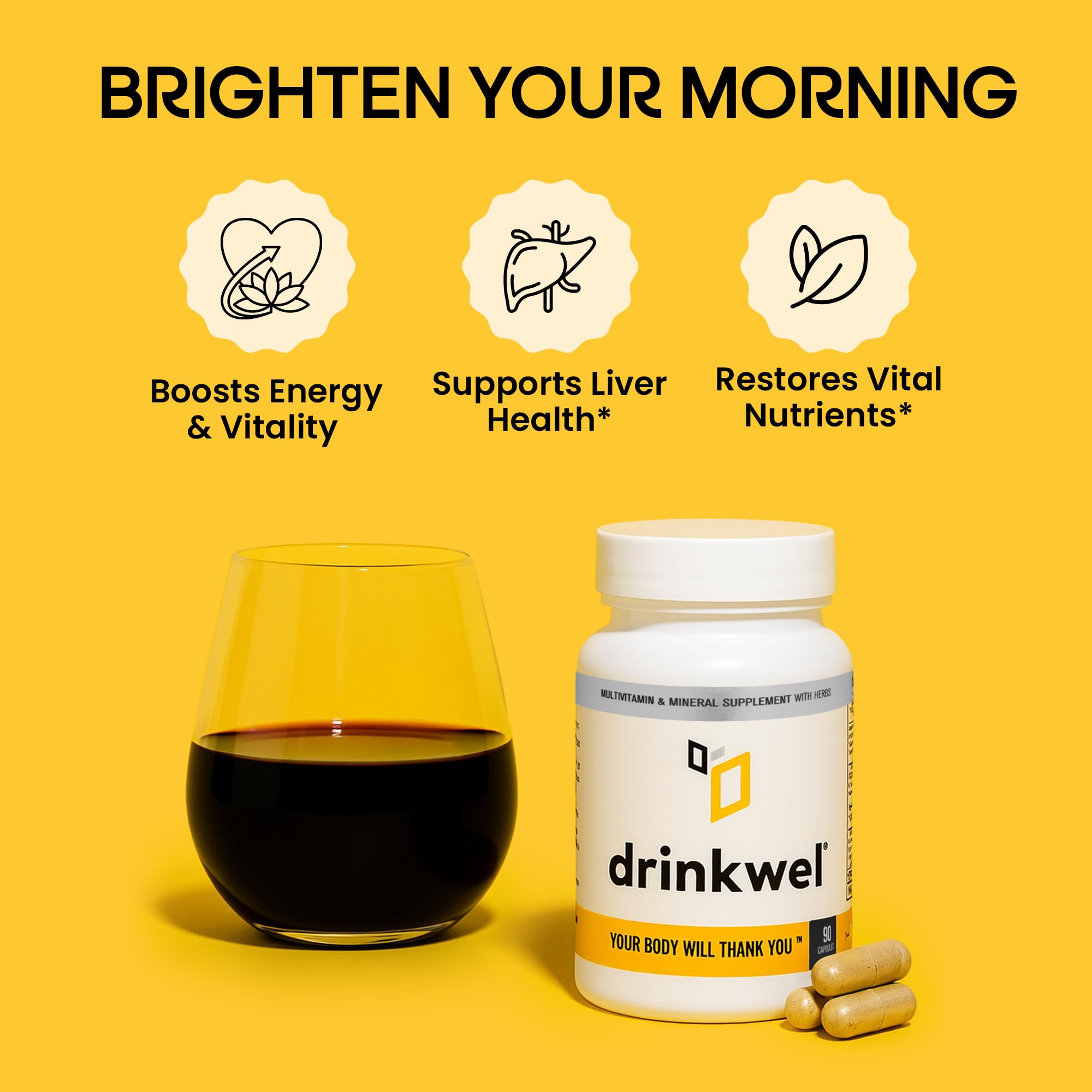 Foto 3 pulgar | Suplemento Multivitamínico Drinkwel Liver Support & Detox 90 - Venta Internacional.