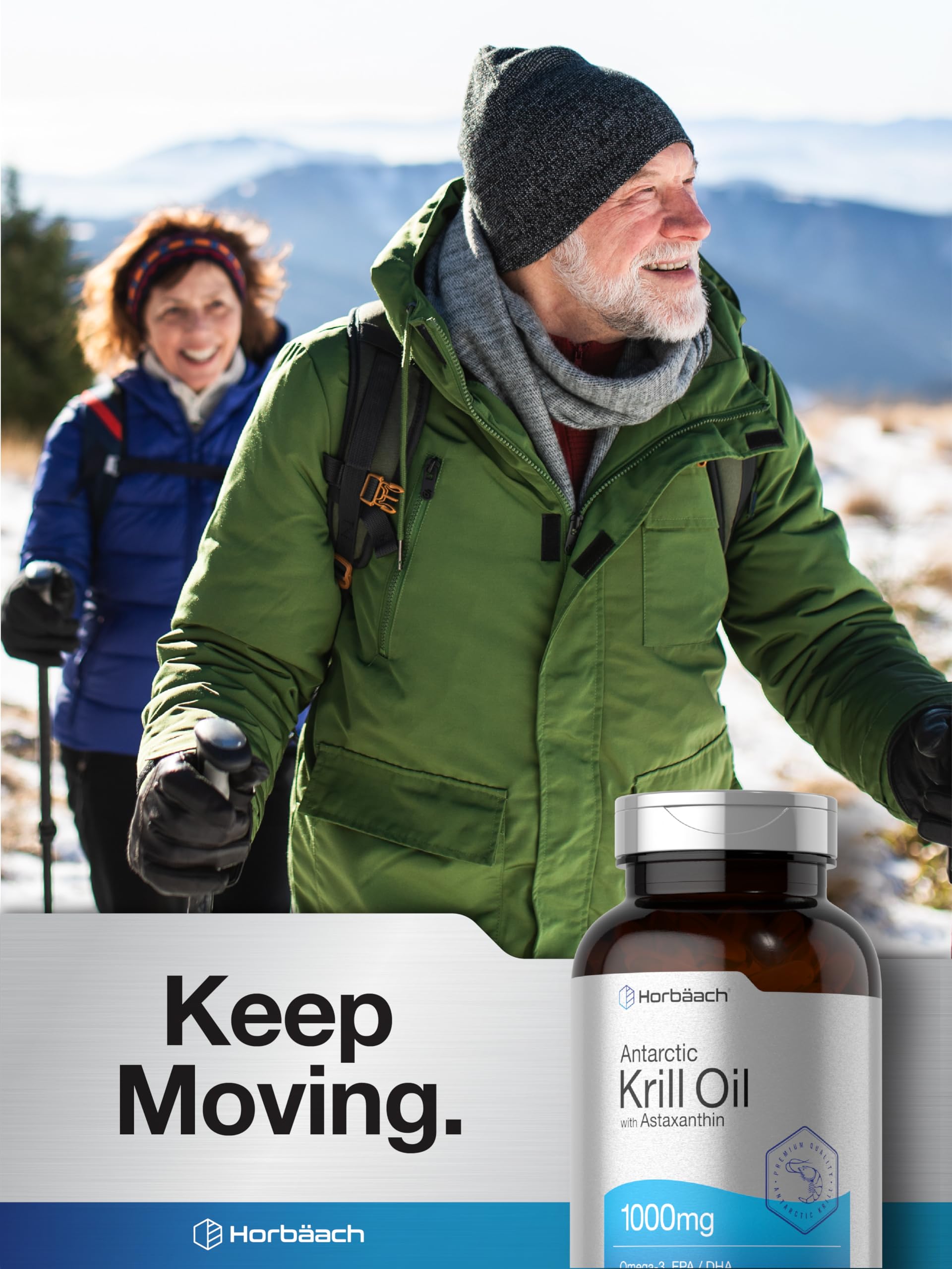 Foto 8 pulgar | Suplemento De Aceite De Krill Antártico Horbäach 1000 Mg 300 Cápsulas Blandas - Venta Internacional.