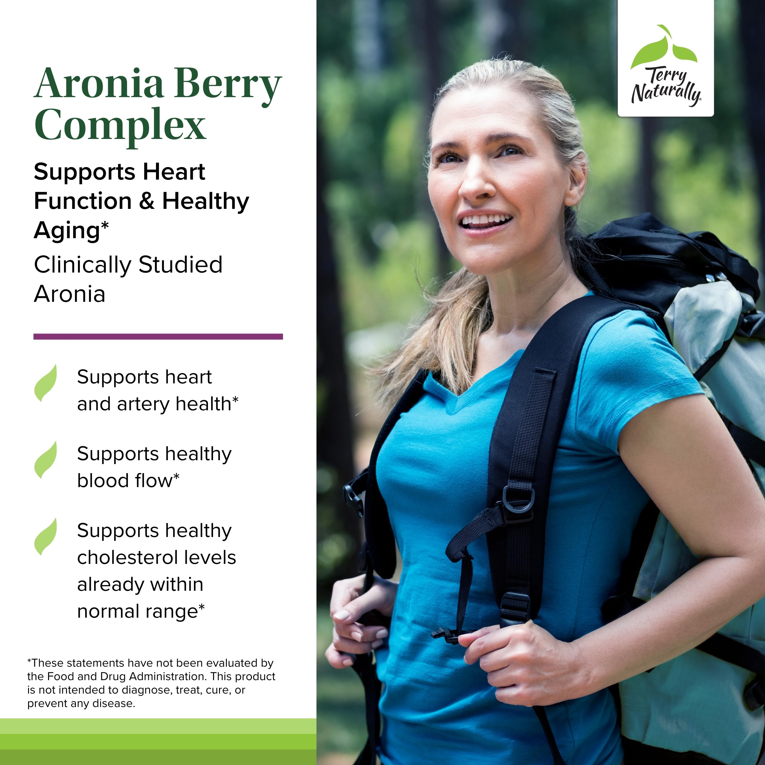 Foto 4 pulgar | Suplemento Terry Naturally Aronia Berry Complex 60 Cápsulas - Venta Internacional.