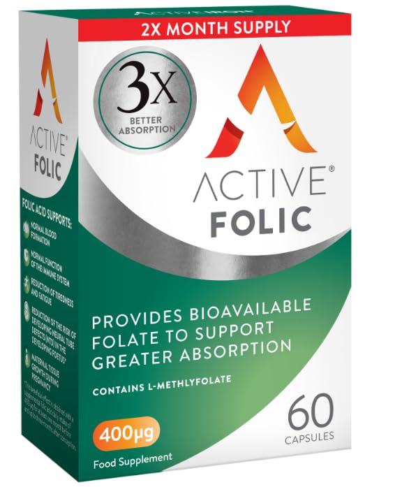 Foto 1 | Suplemento Activeiron De Ácido Fólico Activo Para El Embarazo 60 Cápsulas - Venta Internacional.
