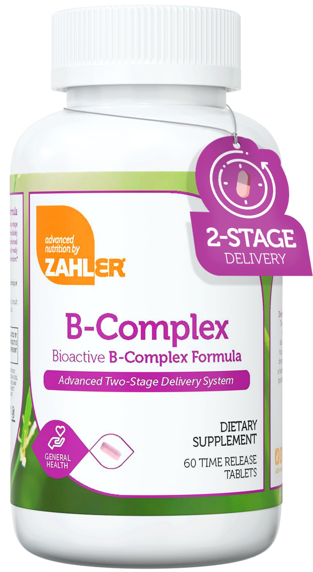 Foto 2 pulgar | Suplemento Zahler De Vitaminas Del Complejo B, 60 Comprimidos - Venta Internacional.