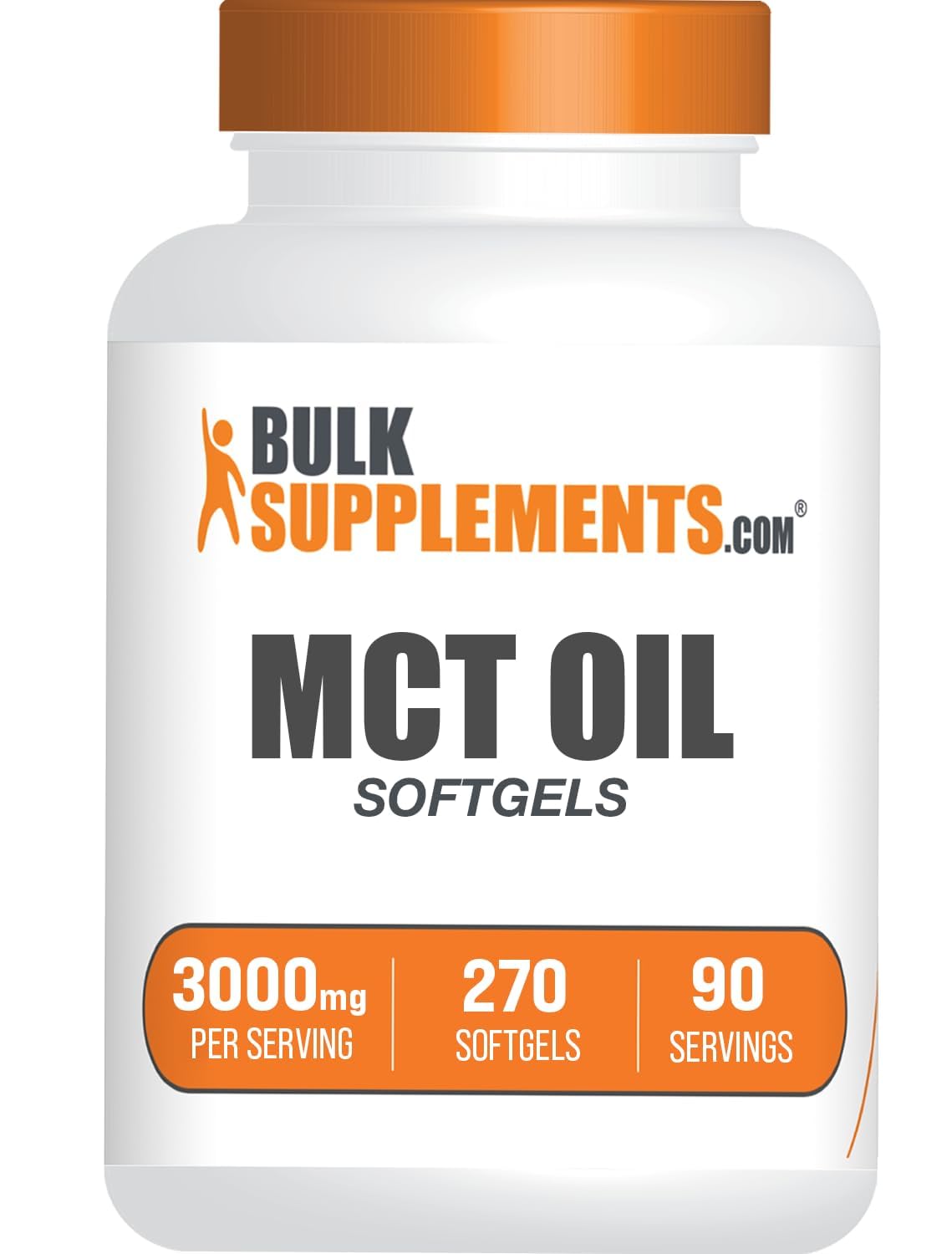 Foto 2 pulgar | Cápsulas Blandas De Aceite Mct Bulksupplements.com 3000 Mg 270 Unidades - Venta Internacional.