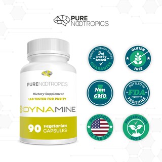 Foto 5 | Suplemento Pure Nootropics Dynamine En Cápsulas De 100 Mg (90) - Venta Internacional.