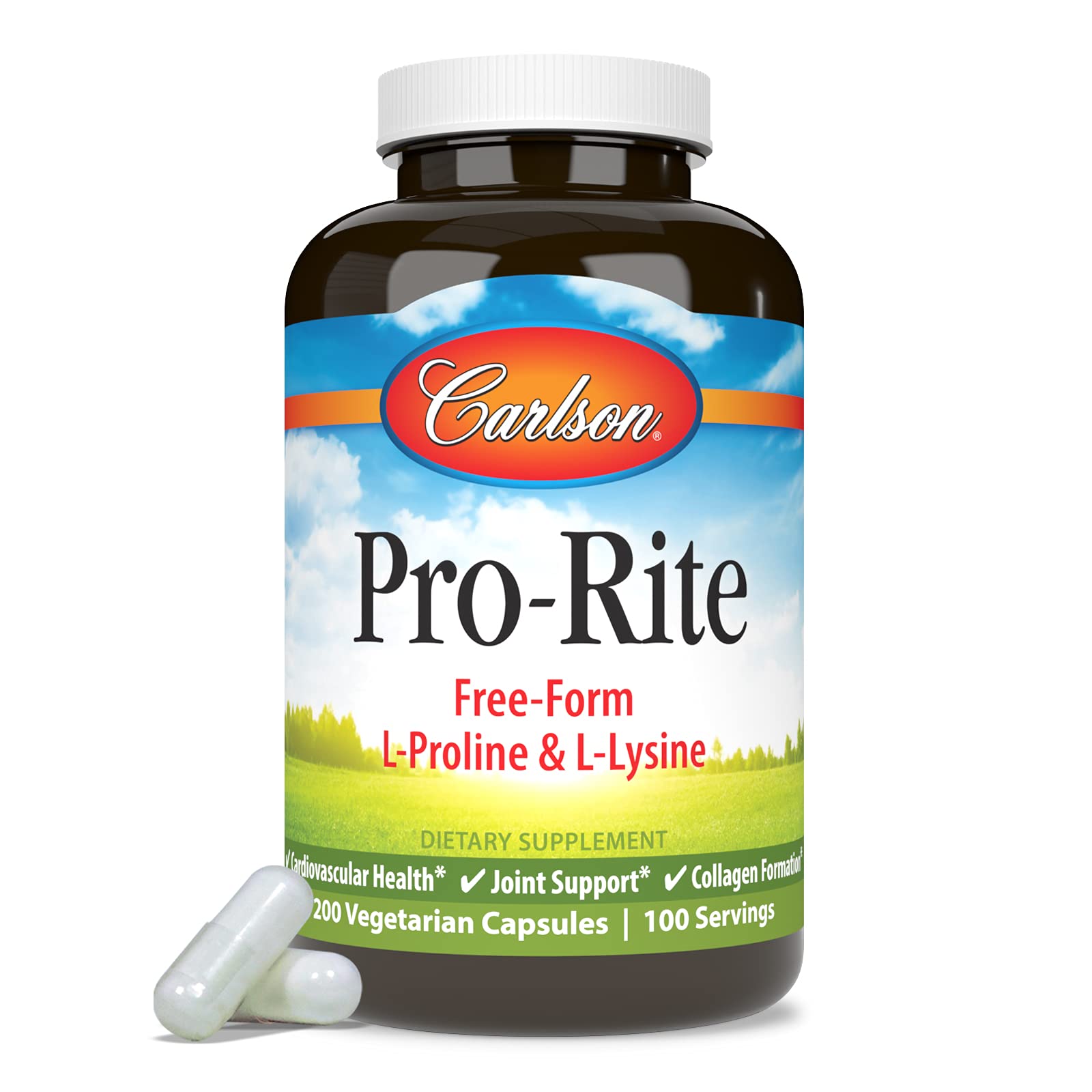 Foto 5 | Suplemento Carlson Pro-rite L-prolina Y L-lisina 200 Cápsulas - Venta Internacional.