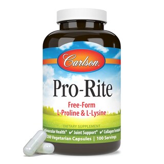 Foto 5 | Suplemento Carlson Pro-rite L-prolina Y L-lisina 200 Cápsulas - Venta Internacional.