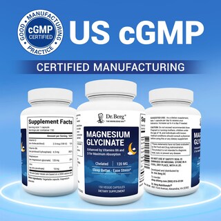Foto 5 | Complemente El Glicinato De Magnesio Dr. Berg Con Vitaminas D, B6 Y Z - Venta Internacional.