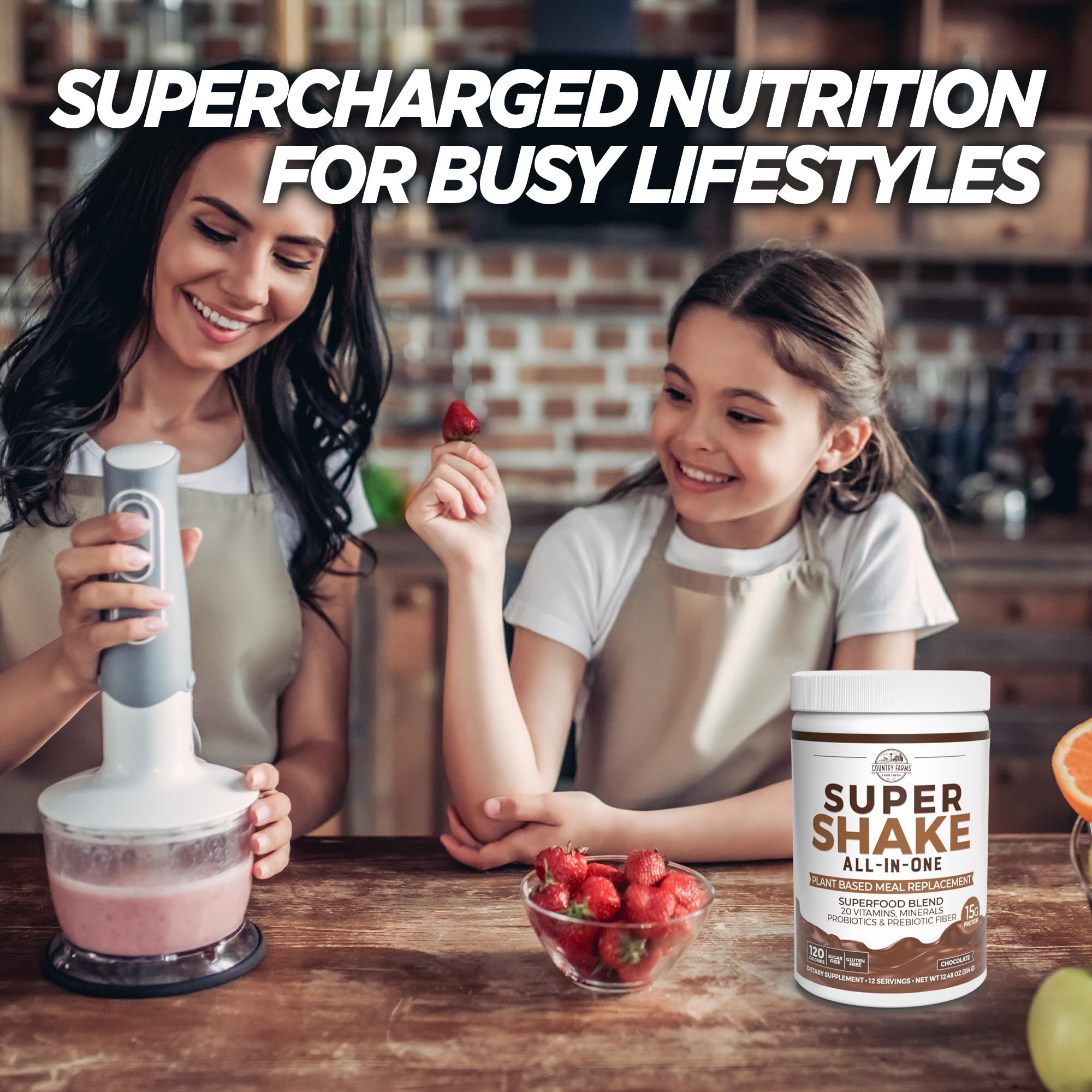 Foto 3 | Batido Sustitutivo De Comidas Country Farms Super Shake 350 Ml - Venta Internacional.