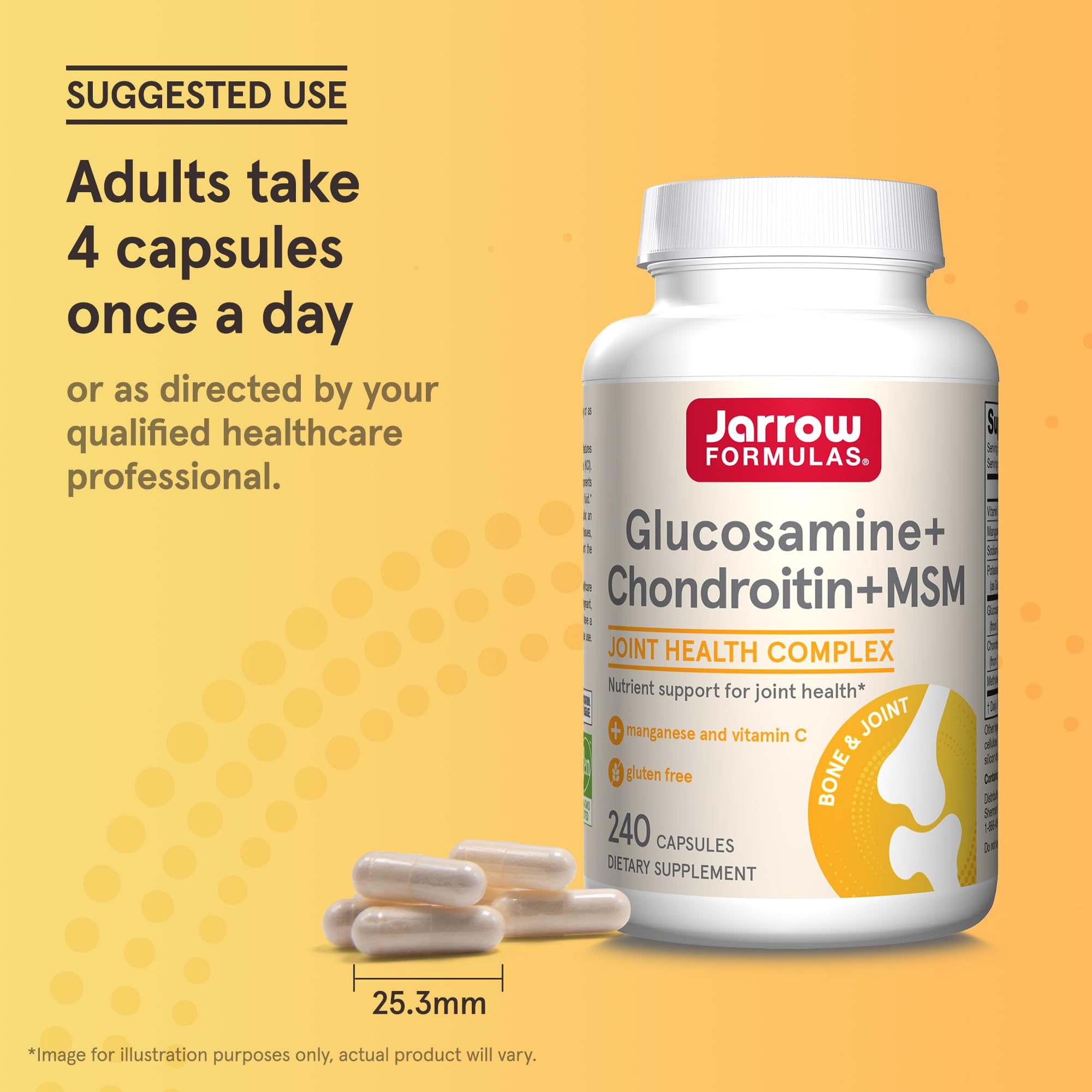 Foto 7 pulgar | Suplemento Jarrow Formulas Con Glucosamina, Condroitina Y Msm - Venta Internacional.