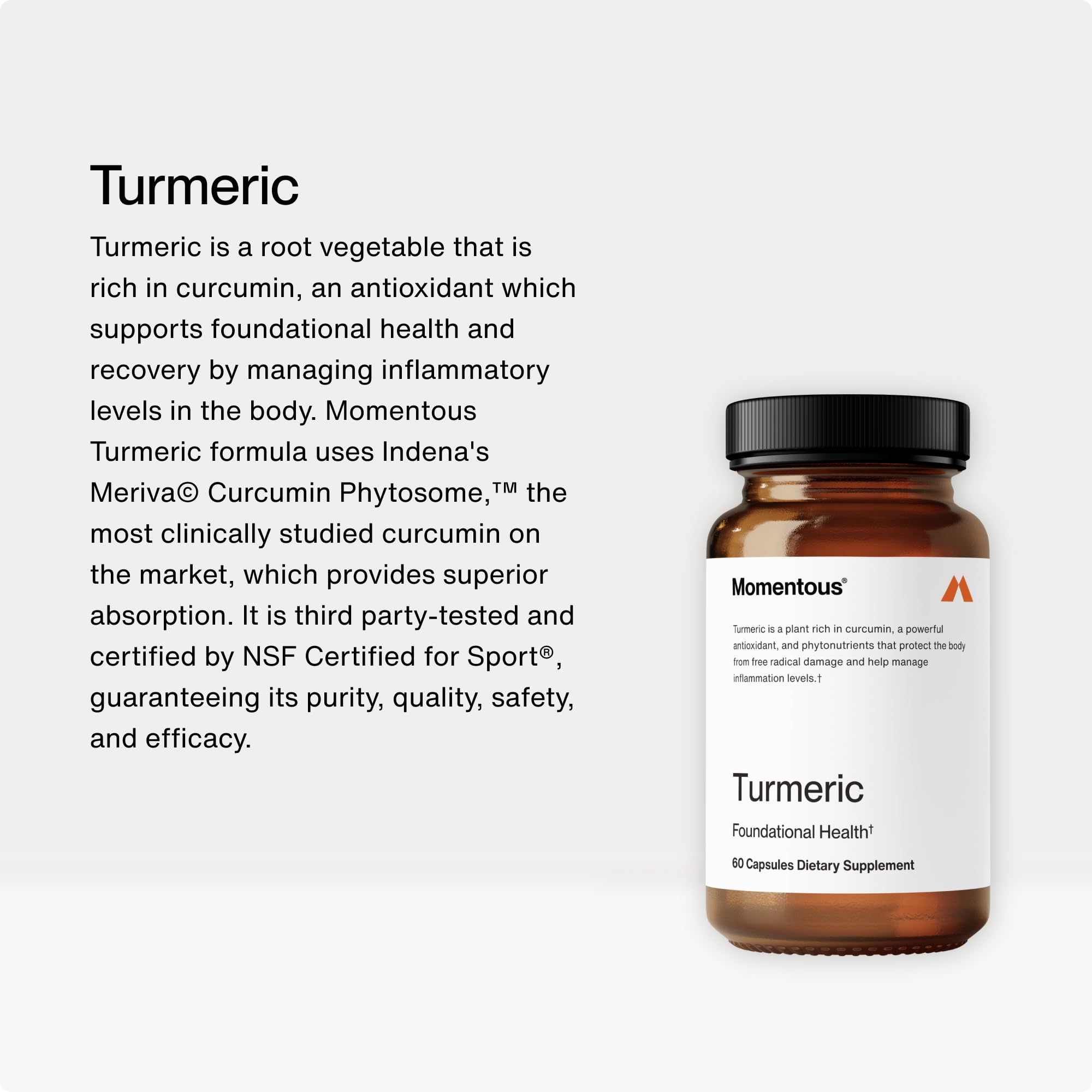 Foto 3 pulgar | Complemente La Cúrcuma Momentous De 1000 Mg Con Curcumina Meriva - Venta Internacional.