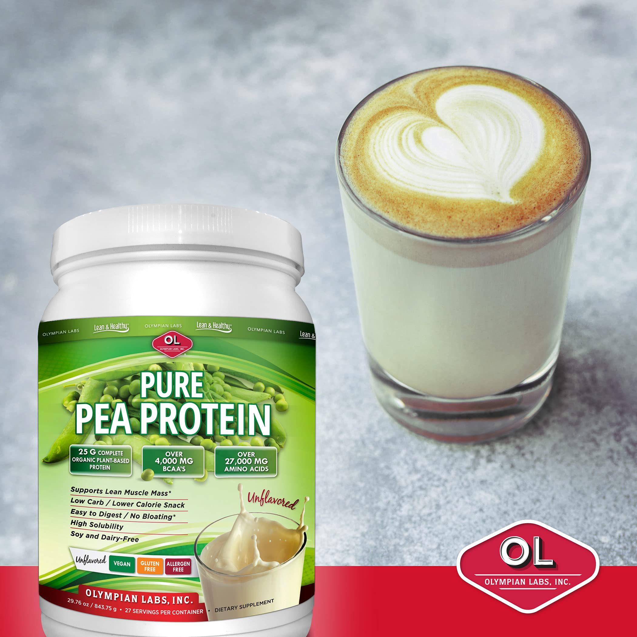 Foto 6 pulgar | Proteína En Polvo Olympian Labs Vanilla Pea, 494 G, 13 Porciones - Venta Internacional.
