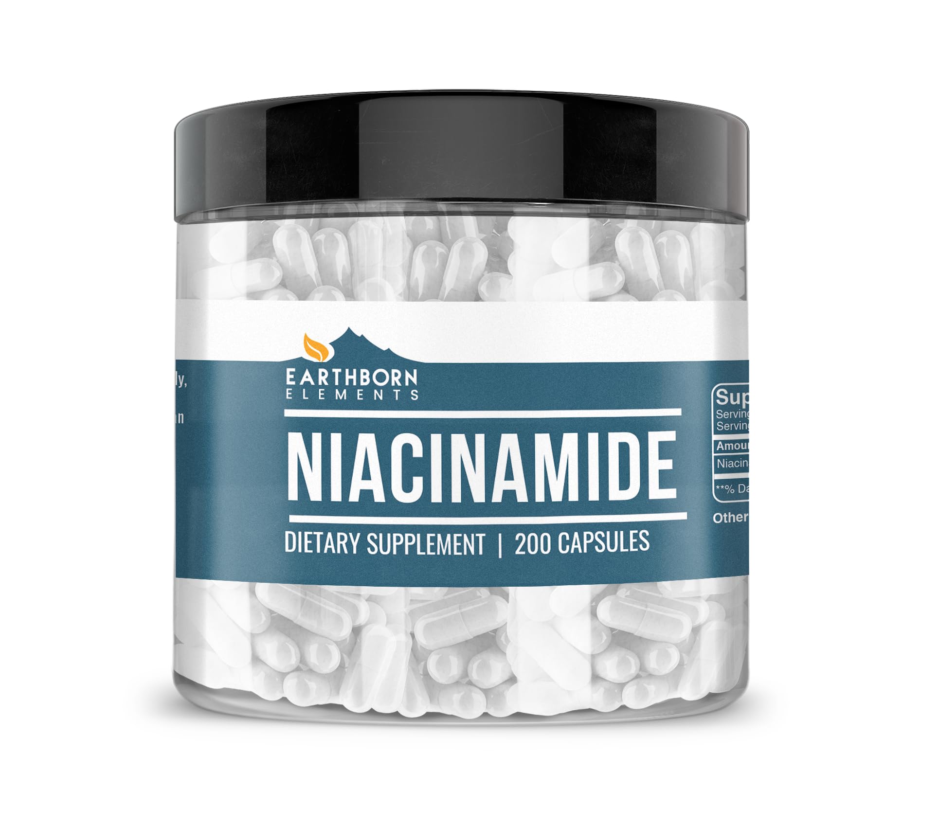 Foto 2 pulgar | Suplemento Dietético Earthborn Elements Niacinamide 200 Cápsulas - Venta Internacional.