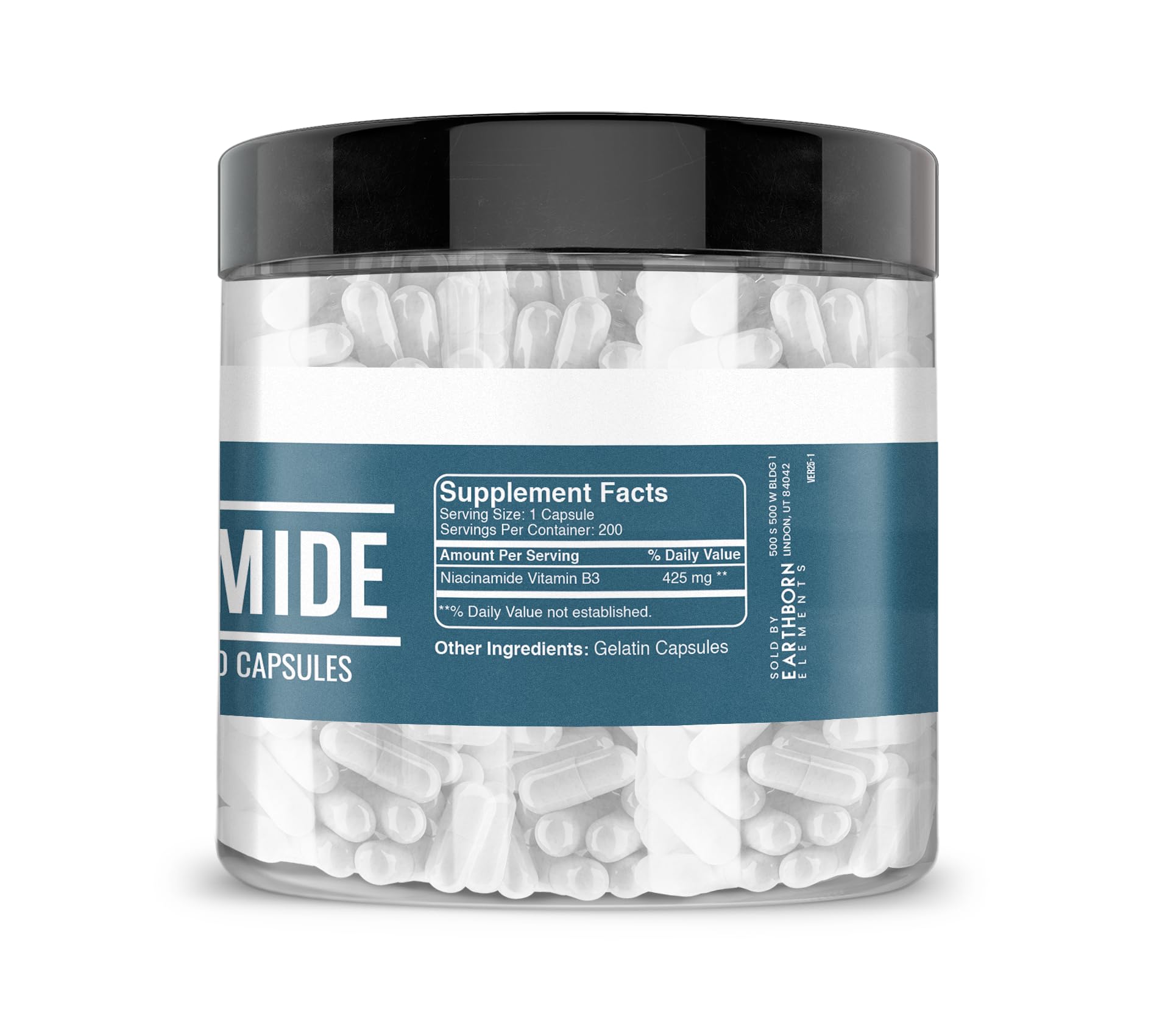 Foto 3 pulgar | Suplemento Dietético Earthborn Elements Niacinamide 200 Cápsulas - Venta Internacional.