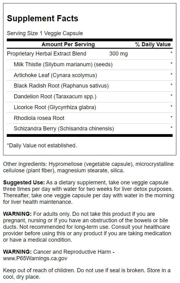Foto 3 pulgar | Suplemento Swanson Ultra Liver Tone Liver Detox 120 Cápsulas - Venta Internacional.