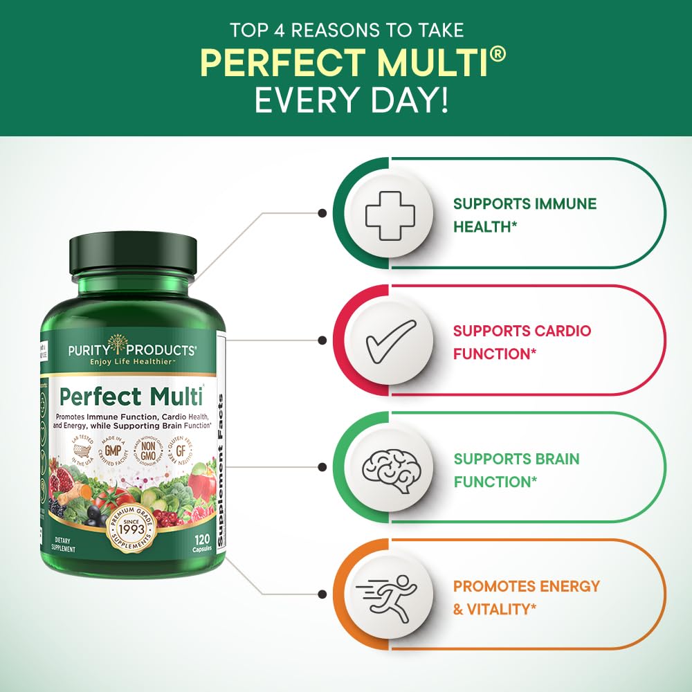 Foto 4 pulgar | Suplemento Purity Products Perfect Multi 120 Cápsulas - Venta Internacional.