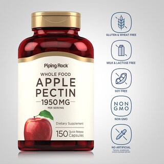 Foto 3 | Suplemento Piping Rock, Cápsulas De Pectina De Manzana, 1950 Mg, 150 Unidades - Venta Internacional.
