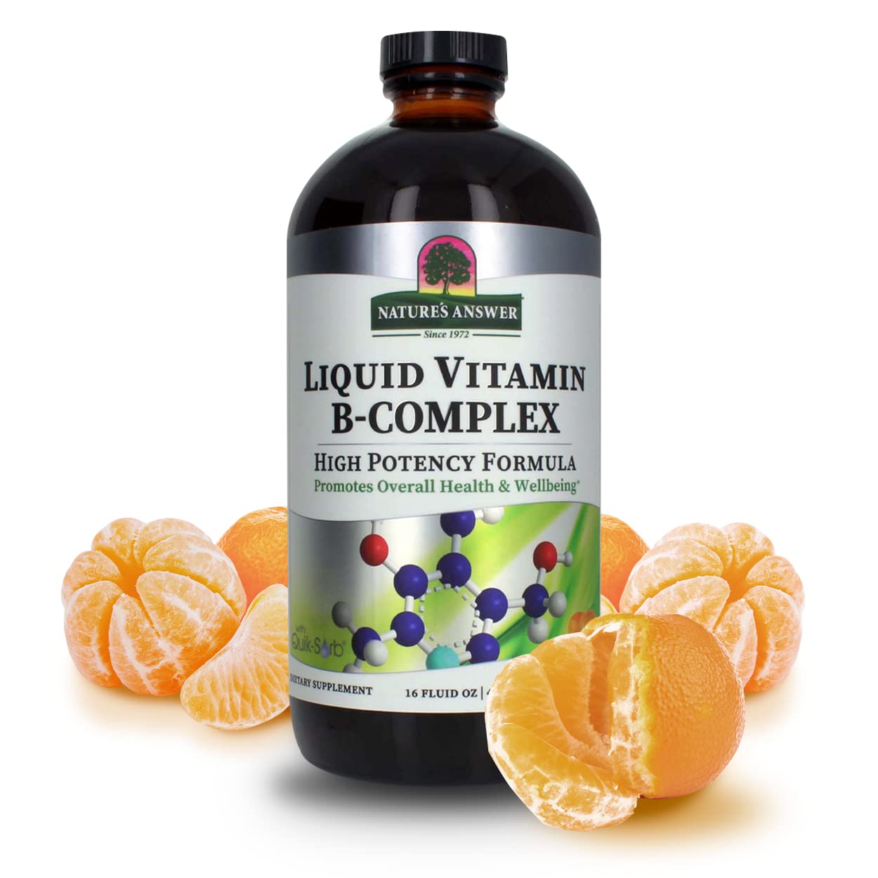Foto 1 | Suplemento De Complejo Líquido De Vitamina B De Nature's Answer, 480 Ml - Venta Internacional.