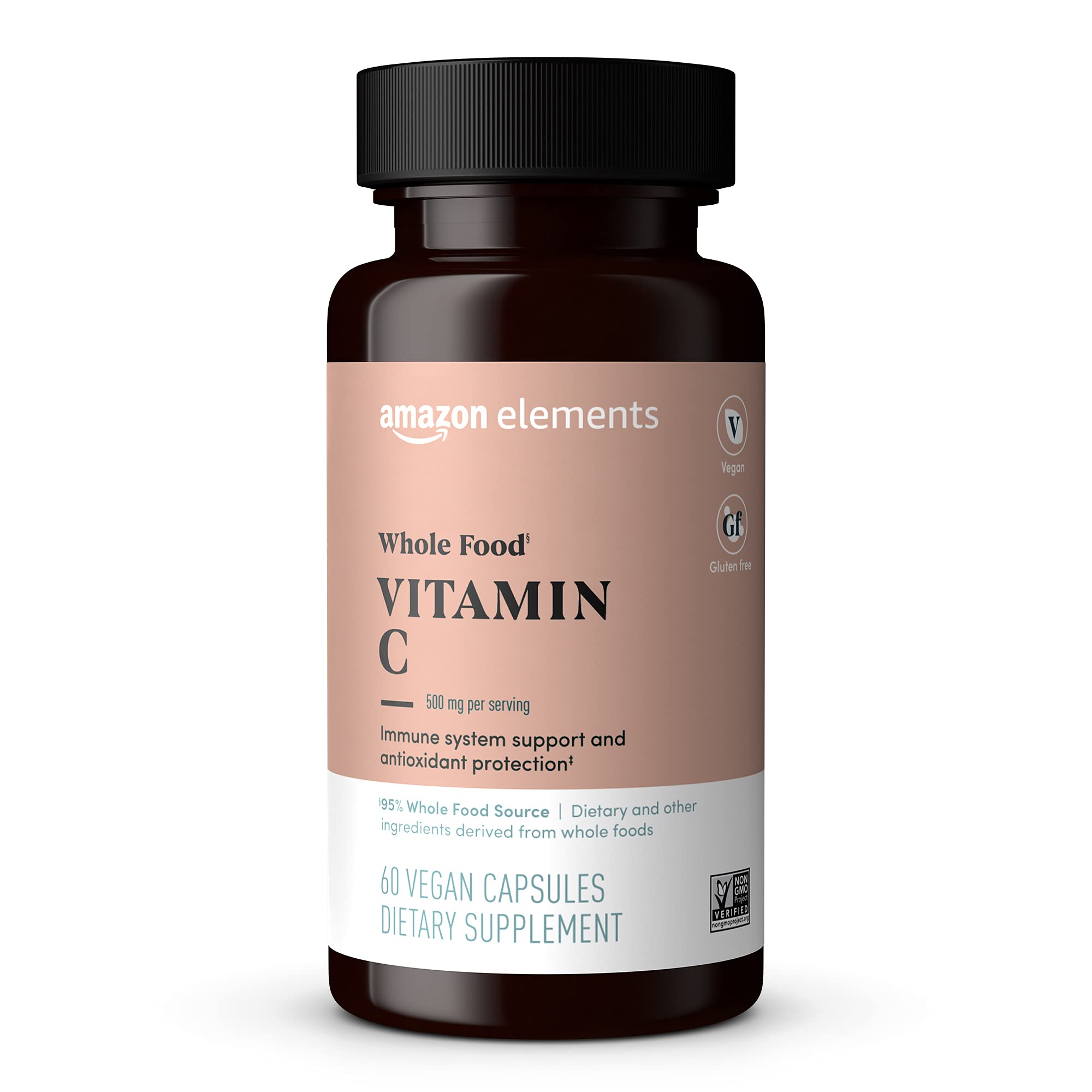Foto 1 | Suplemento Amazon Elements De Vitamina C Para Alimentos Integrales, 60 Cápsulas - Venta Internacional.