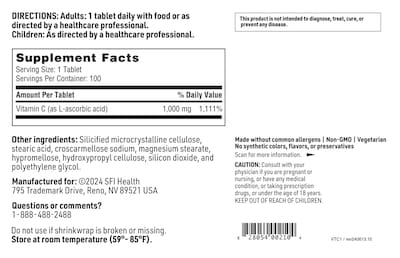 Foto 5 | Suplemento De Vitamina C Klaire Labs 1000 Mg De Ácido L-ascórbico 100 - Venta Internacional.